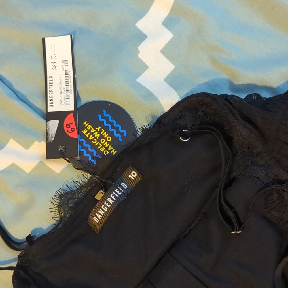 Dangerfield goth hook and eyelet babydoll dress BNWT gothic killstar like - Picture 4 of 7